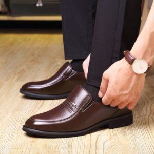 Giày Lười Da Nam Thương Vụ Anh BN0003