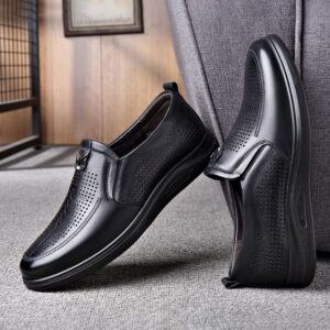 Giày Da Bò Nam Thoáng Khí AG0183