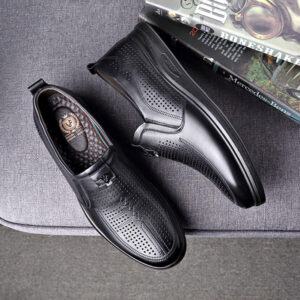 Giày Da Bò Nam Thoáng Khí AG0183