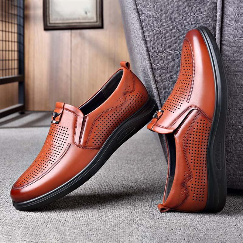 Giày Da Bò Nam Thoáng Khí AG0183