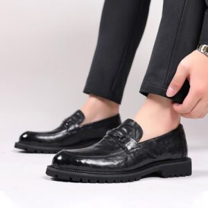 Giày Lười Da Bò Nam Phong Cách Ý AG0231