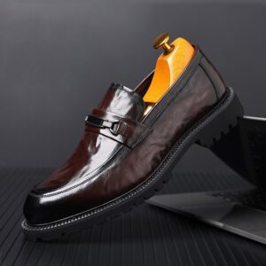 Giày Lười Da Bò Nam Phong Cách Ý AG0231