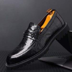 Giày Lười Da Bò Nam Phong Cách Ý AG0231