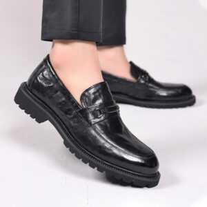 Giày Lười Da Bò Nam Phong Cách Ý AG0231