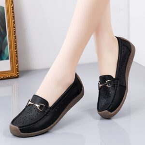 Giày Lười Nữ Da Thật AG0246