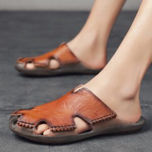 Dép Nam Da Bò Ag0243