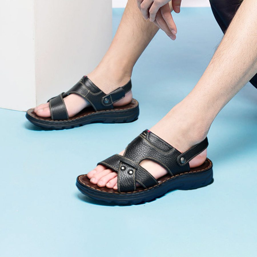 Dép Nam Da Bò Cao Cấp AG0260