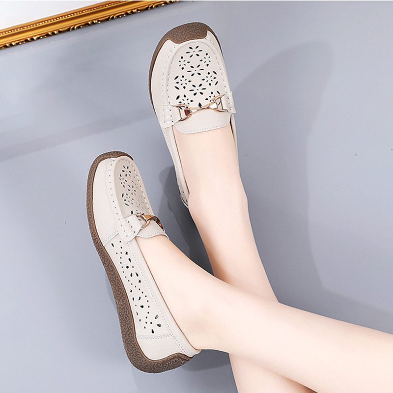 Giày Lười Nữ Da Thật AG0246