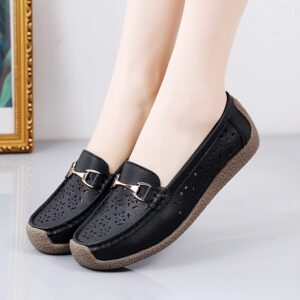 Giày Lười Nữ Da Thật AG0246