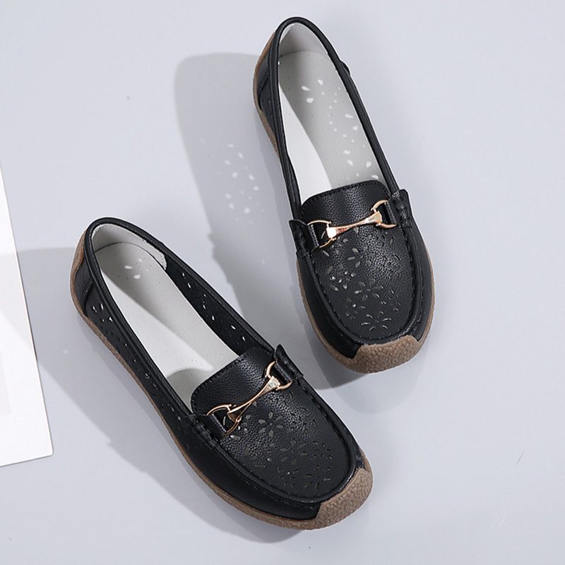 Giày Lười Nữ Da Thật AG0246