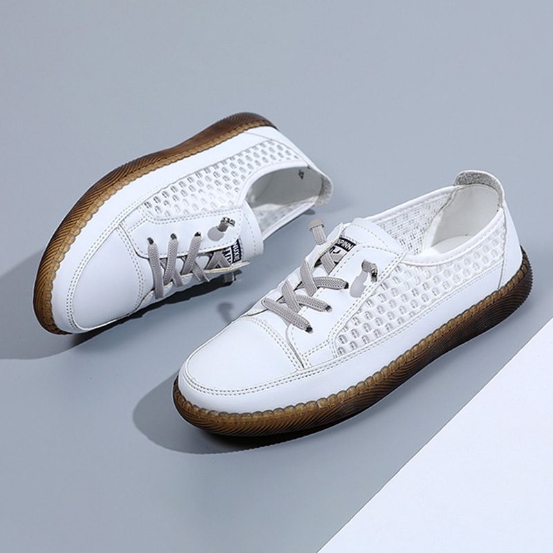 Giày Thể Thao Nữ Da Thật AG0247