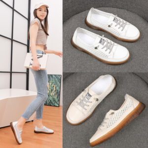 Giày Thể Thao Nữ Da Thật AG0247