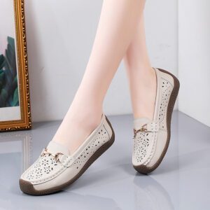 Giày Lười Nữ Da Thật AG0246