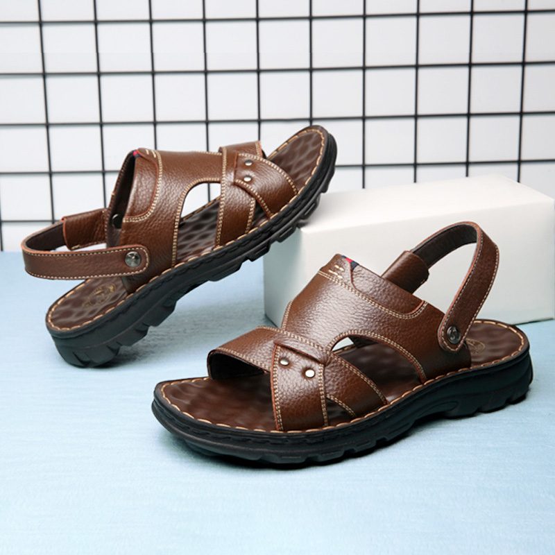 Dép Nam Da Bò Cao Cấp AG0260