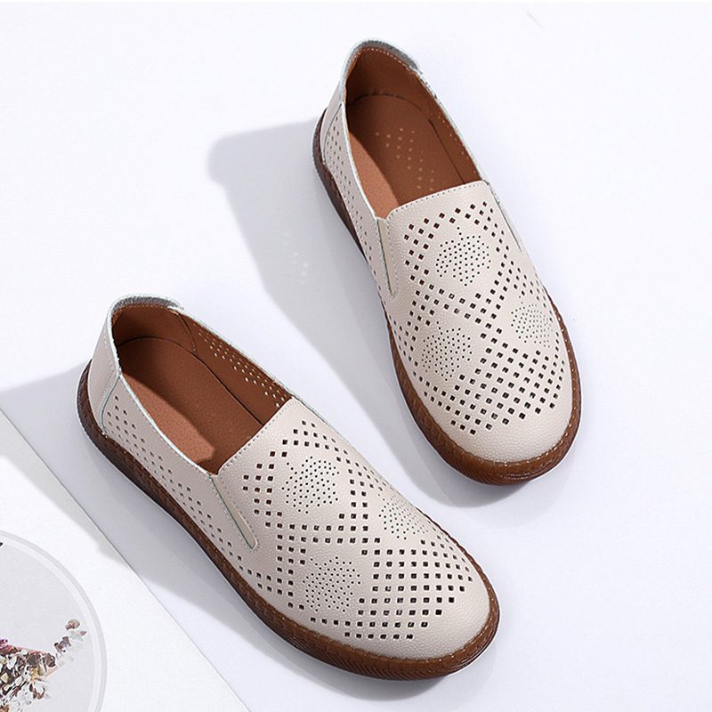 Giày Lười Nữ Da Thật AG0245