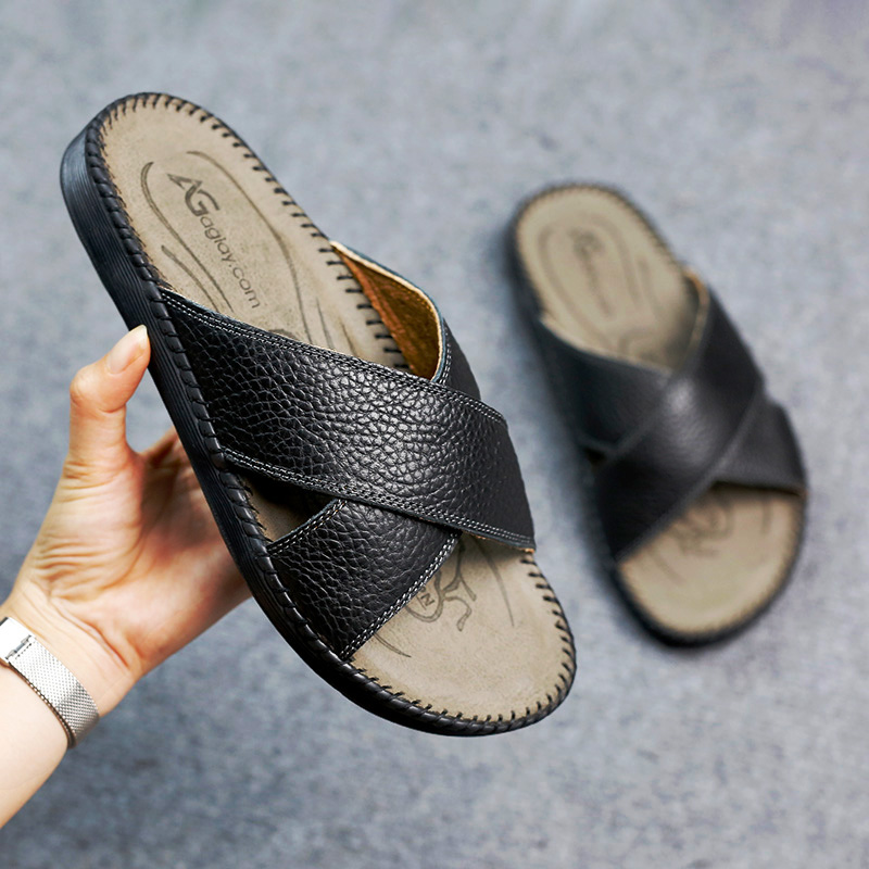 Dép Nam Da Bò Cao Cấp AG0261