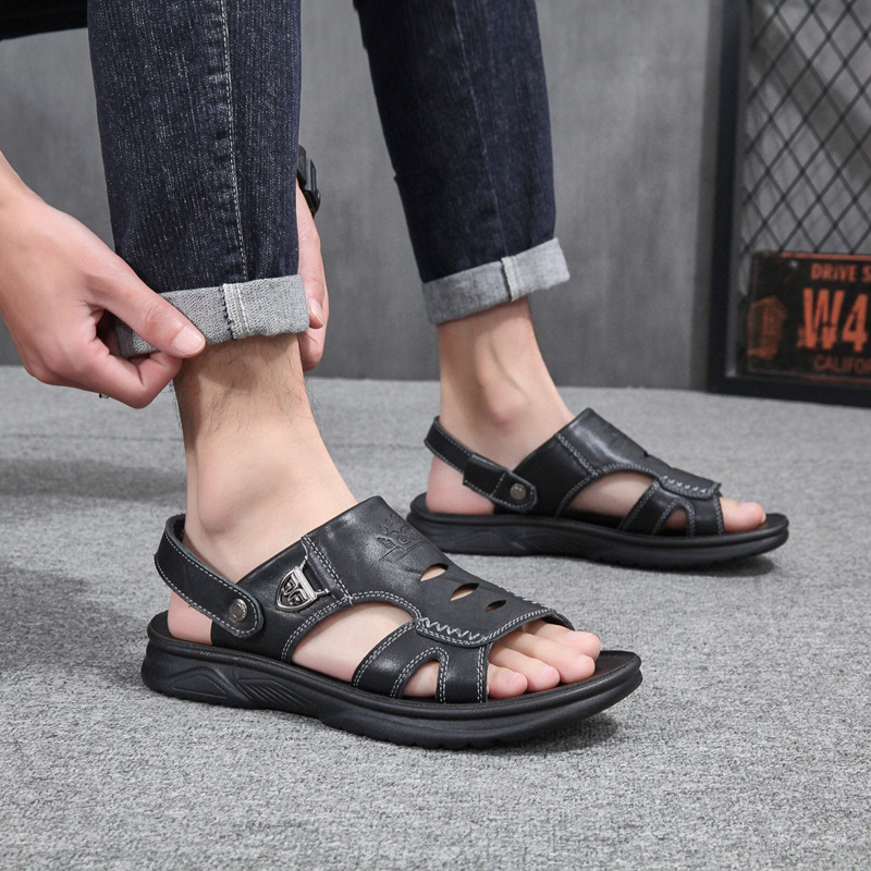 Dép Nam Da Bò AG0274