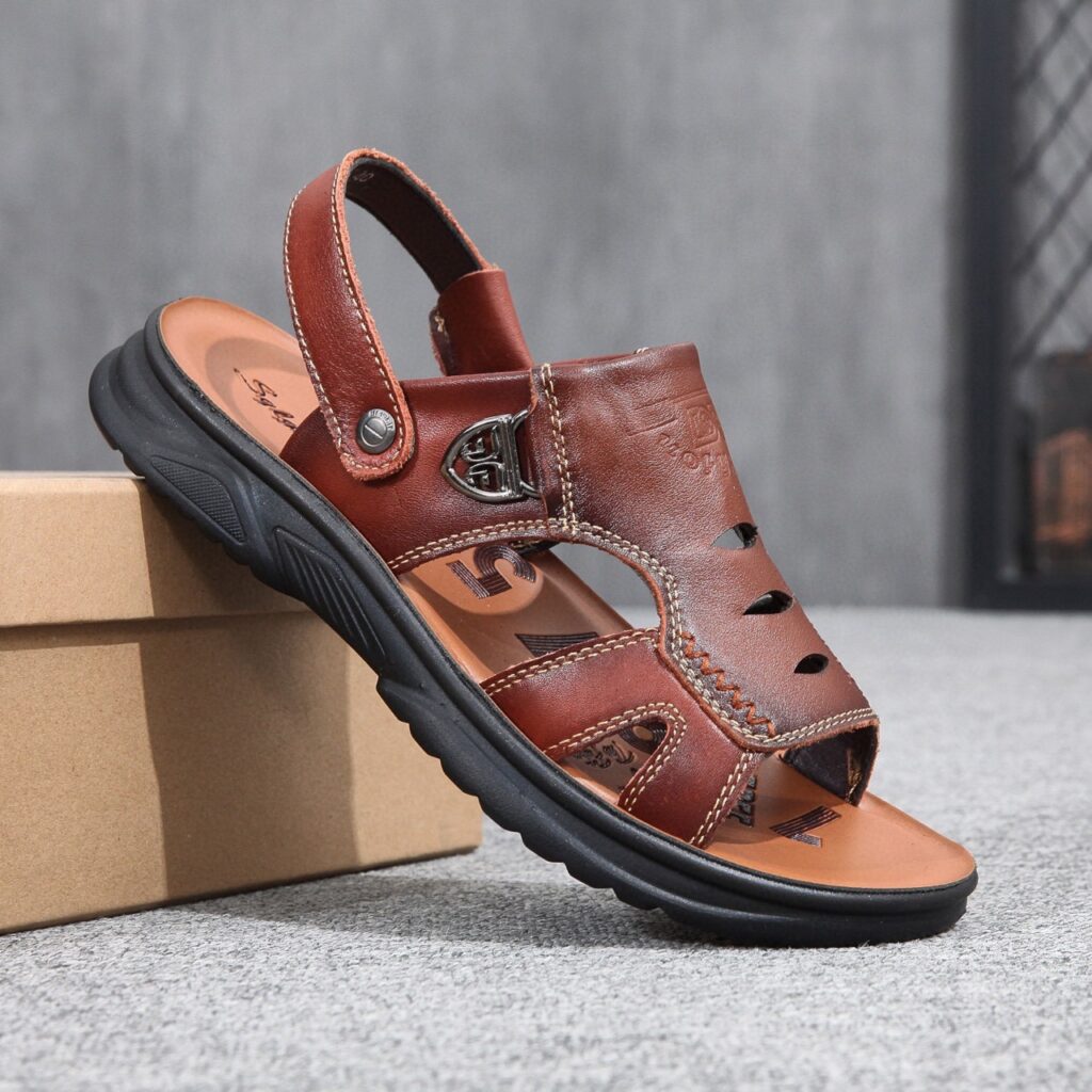 Dép Nam Da Bò AG0274