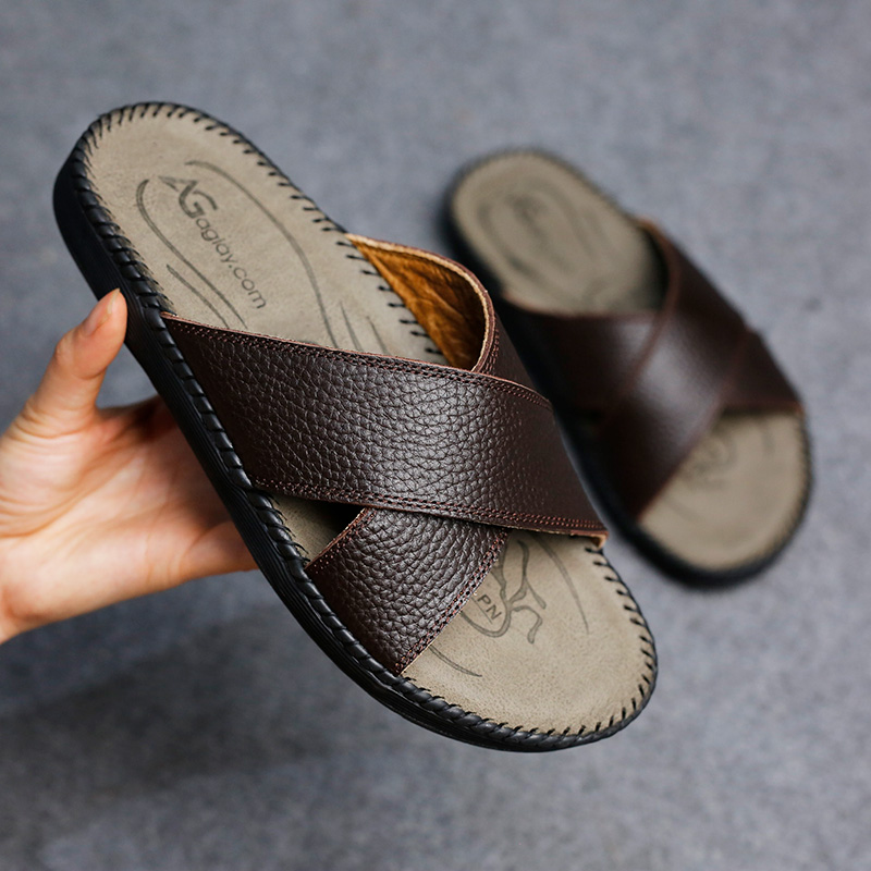 Dép Nam Da Bò Cao Cấp AG0261