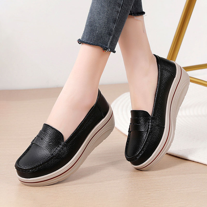 Giày Lười Nữ Da Thật AG0272