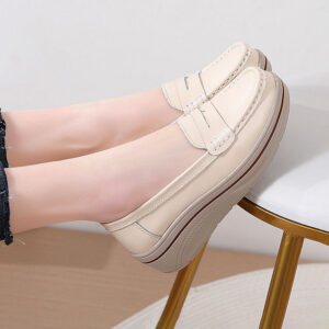 Giày Lười Nữ Da Thật AG0272