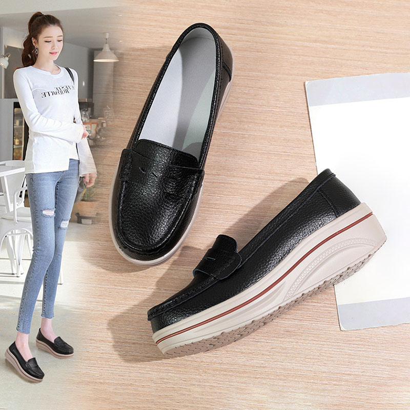 Giày Lười Nữ Da Thật AG0272