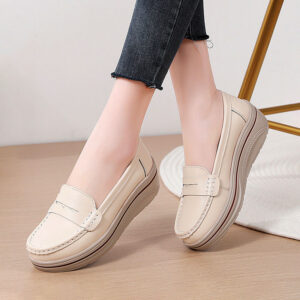 Giày Lười Nữ Da Thật AG0272