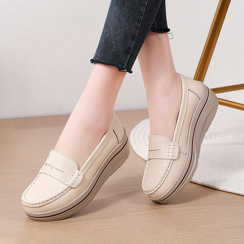 Giày Lười Nữ Da Thật AG0272