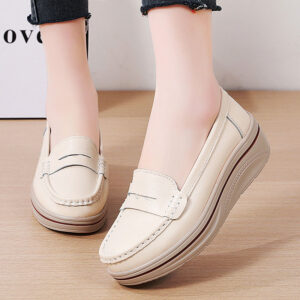 Giày Lười Nữ Da Thật AG0272