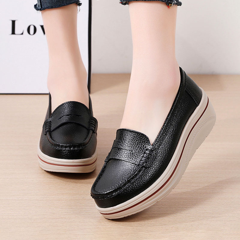 Giày Lười Nữ Da Thật AG0272