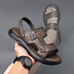 Dép Nam Da Bò AG0282 Siêu Nhẹ