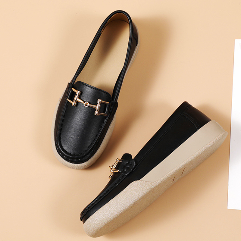 Giày Lười Nữ Da Cao Cấp AG0321