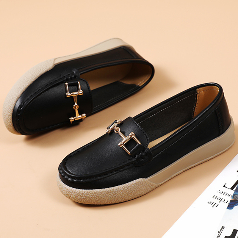 Giày Lười Nữ Da Cao Cấp AG0321