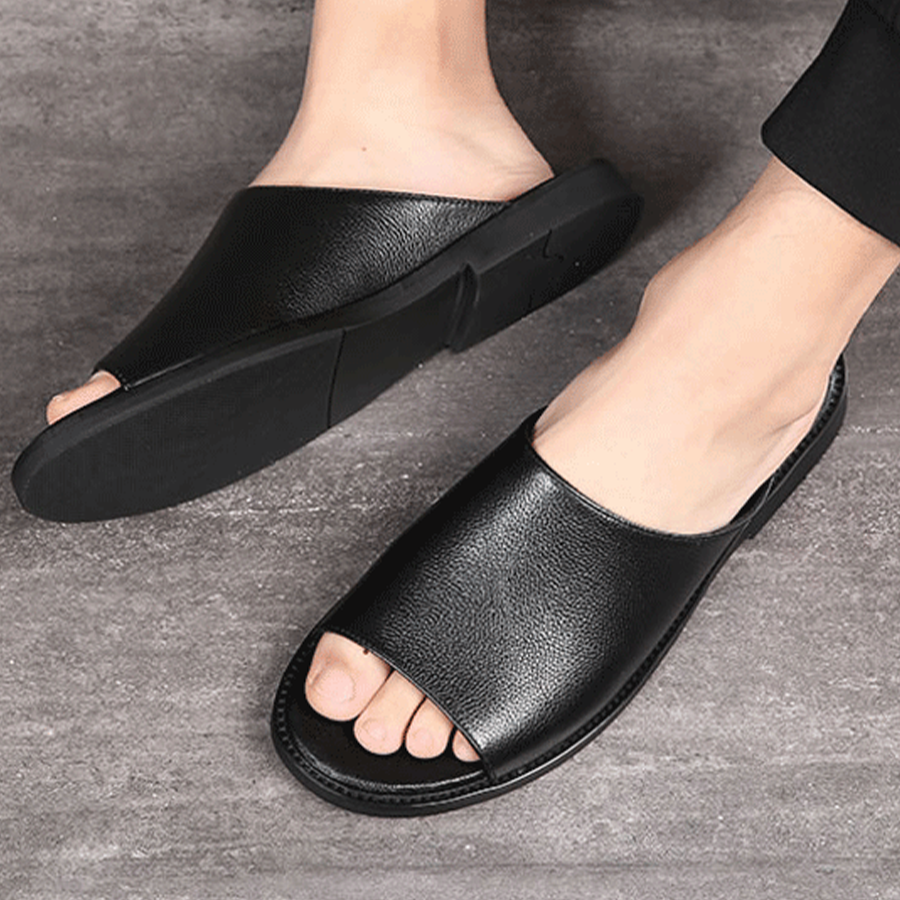 Dép Da Bò Nam Cao Cấp AG0332