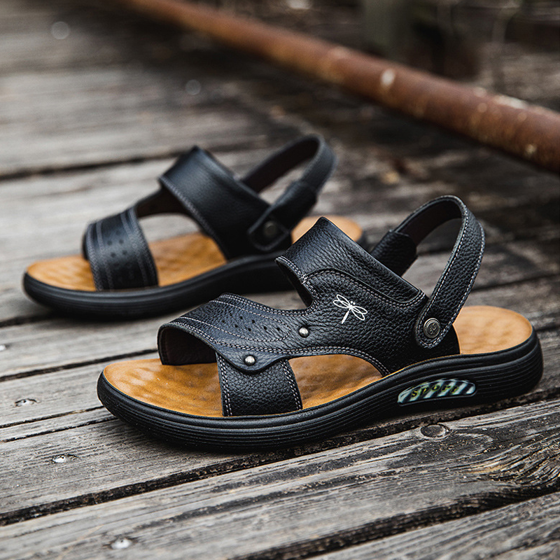 Dép Nam Da Bò Cao Cấp AG0338