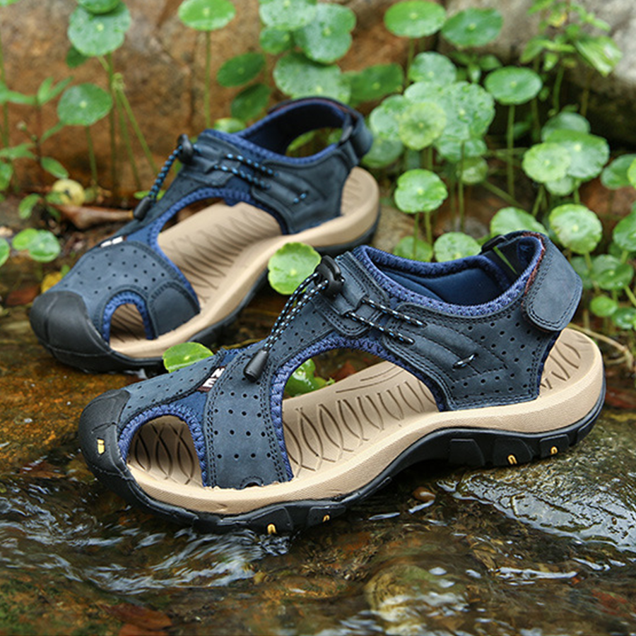 Sandal Da Bò Nam Cao Cấp AG0330