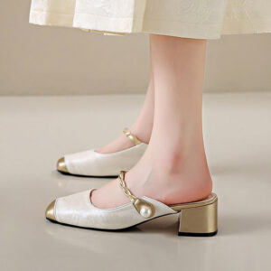 Giày Nữ Mule Cao 5Cm AG0015