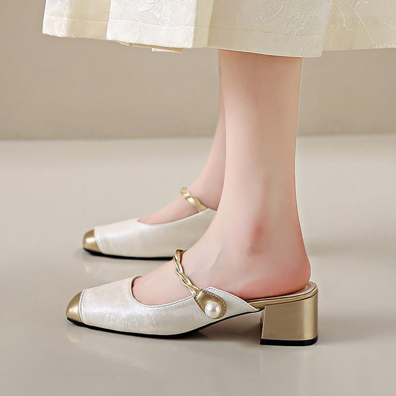 Giày Nữ Mule Cao 5Cm AG0015