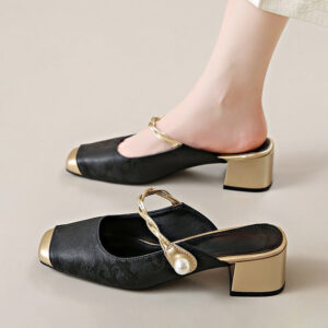 Giày Nữ Mule Cao 5Cm AG0015