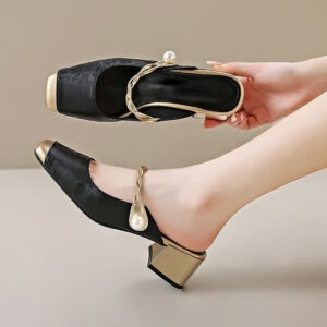 Giày Nữ Mule Cao 5Cm AG0015