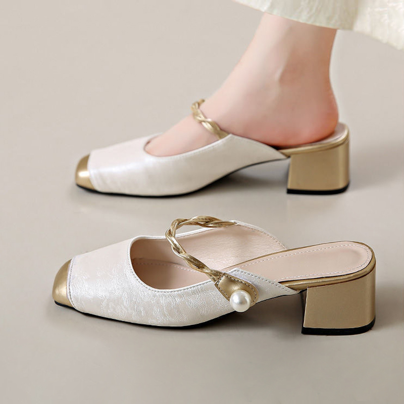 Giày Nữ Mule Cao 5Cm AG0015