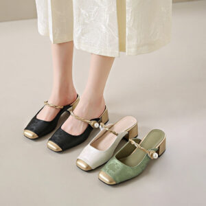 Giày Nữ Mule Cao 5Cm AG0015