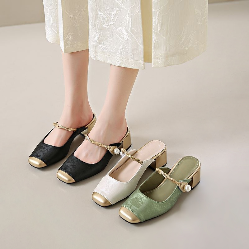 Giày Nữ Mule Cao 5Cm AG0015