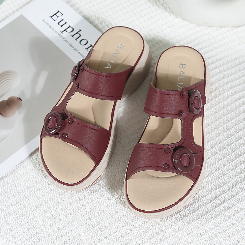 Dép Sandal Slip-On Nữ Đế Cao AG0061