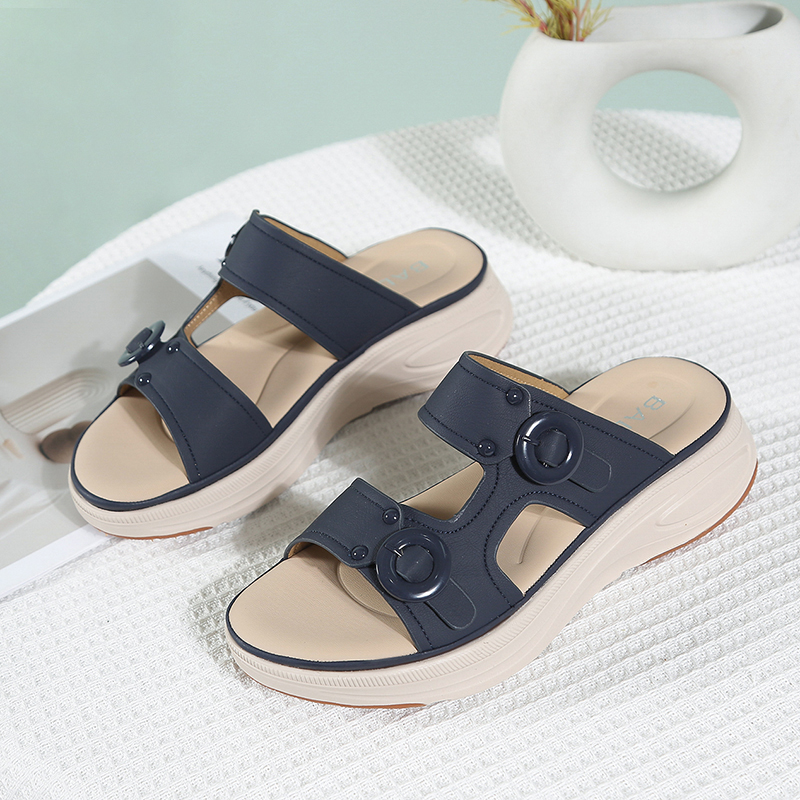 Dép Sandal Slip-On Nữ Đế Cao AG0061