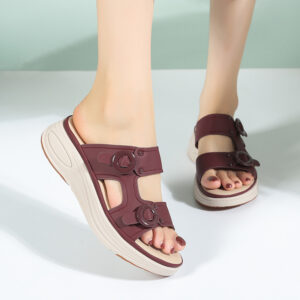 Dép Sandal Slip-On Nữ Đế Cao AG0061