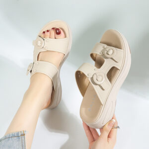 Dép Sandal Slip-On Nữ Đế Cao AG0061
